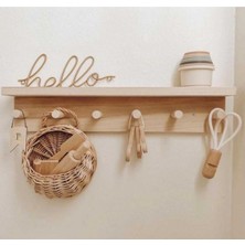 Normadia Ahşap Montessori Askılık, Şık ve Fonksiyonel Ev Düzenleyici