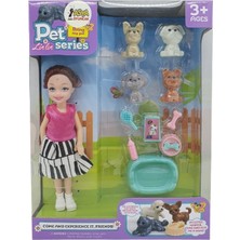 Tp Pet Shop - Bebekli Köpek Bakım Seti - 7722-3 - Esmer (Lisinya)