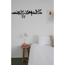 Normadia Siyah Metal Kuş ve Ağaç Desenli Duvar Askısı, Şık ve Fonksiyonel Tasarım