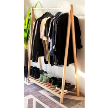 Normadia Ayaklı Ahşap Elbise Askısı, Konfeksiyon Için Pratik Çözüm