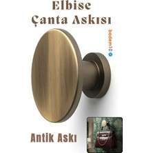 Normadia Şık 70 mm Antik Askı Portmanto, Duvarlı Çanta ve Elbise Askısı