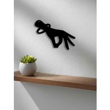 Normadia Şık Metal El Figürlü Askılık, Modern ve Dayanıklı Tasarım