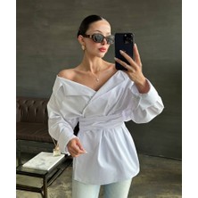 Libreprive Bağlamalı Şık Tasarım Salaş Gömlek