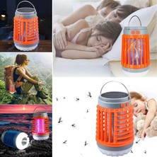 Tp Buğz Askılı Solar Enerji Ile Şarj Olabilen Sinek Öldürücü Kamp Feneri Işıldak