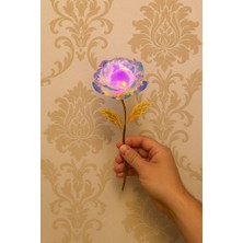 Seymen Bıçakçılık Kristal Gül – Işıklı Dekoratif Cam Gül Hediyesi | Özel Gün Hediyelik Rose Flower