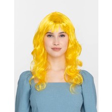 Tp Sarı Renk Uzun Dalgalı Parti Peruğu - Lisinya