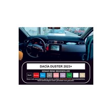 Özgürce Dacia Duster 2023+ Model Siyah Torpido Koruma Halısı, Kenar Renk Siyah