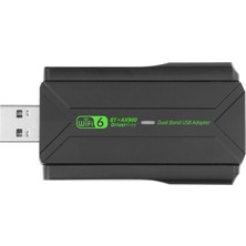 Store Of Wifi AX900 5dbi Çift Antenli Kablosuz Ağ ve Bluetooth 5.4 Adaptörü - Sürücüsüz Driverfree