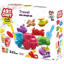 Fen Toys 03998 Art Craft Seyahat Araçları Hamur Set 168 gr -Fentoys