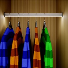 Normadia Hareket Sensörlü LED Dolap Içi Işık ve Askı Borusu 61-70 cm