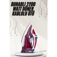Tp Buğz Modern Tasarım 2200W Dayanıklı Buharlı Seramik Kaplama Ütü