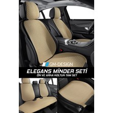 Özgürce Konforlu ve Şık Otomobil Koltuk Minder Seti, Cepli, Tam Uyum