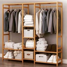 Normadia Modern Ahşap Ayaklı Askılık 170X160X30, Şık ve Pratik Depolama Çözümü