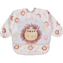 Bebechi Bambino Kids Uzun Kollu Mama ve Aktivite Önlüğü Aslan Kafa (6-24 Ay)