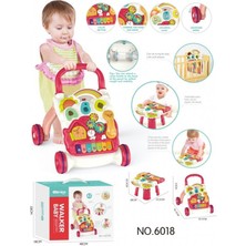 Mavi Su Dünyası Piyanolu 4in1 Bebek Yürüteci (Pembe Renk)