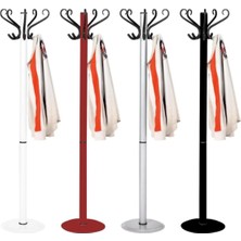 Normadia Bordo Çelik Portmanto Ayaklı Askılık, Şık ve Dayanıklı Depolama Çözümü