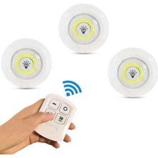 Tp Kablosuz Uzaktan Kumandalı 3lü LED Lamba Seti - Lisinya