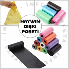 İnfeta 1 Rulo Hayvan Dışkı Poşeti Pratik Köpek Kaka Toplama Poşeti 1 Rulo