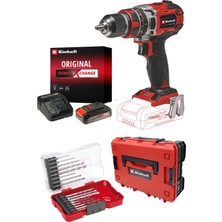 Einhell TP-CD 18/50 Li-i BL Akülü Vidalama Seti ( 2,5 Ah Akü ve Şarj Cihazı , 16 Parça Uç Seti ve Çanta Dahildir)