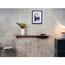 Clue Design Modern Duvar Rafı Sistemi | Ahşap Kitaplık ve Obje Rafı Ceviz