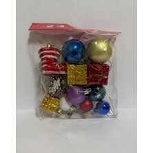 Tp Yılbaşı Süsleri 12 Li Karışık Paket Set Çok Renkli 3-6 cm Süsler