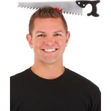 Kaia Life Kafaya Saplanmış Halloween Kanlı Testere Şaka Tacı