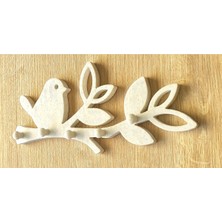 Normadia Dekoratif Kuş Figürlü Duvara Monte Anahtarlık Askılığı