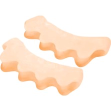 Mawrond Yumuşak, Ten Renkli Silikon, Ayak 5 Parmak Duruş Düzeltici,parmak Ayırıcı, Rahatlatıcı,makaralı Bunyon