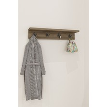 Normadia Modern Ceviz Renkli 60 cm Duvar Askılığı, Şık ve Fonksiyonel Tasarım