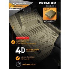 Özgürce Bej Renk Passat cc 2008-2012 ve Sonrası 4d Oto Paspas Seti