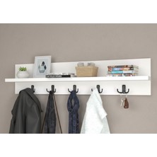 Normadia Beyaz Duvar Askılığı, Şık ve Pratik Elbise Asma Çözümü