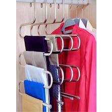 Normadia Çok Katlı Metalik Pantolon Askısı, Dolap Içi Akıllı ve Dayanıklı