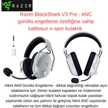 Razer Blackshark V3 Pro - Anc Gürültü Engelleme Özelliğine Sahip Kablosuz E-Spor Kulaklık + Razer Kablolu Oyuncu Mouse Hediye