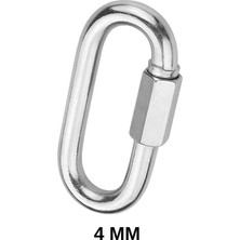 Ege Çelik Halat Oval Karabina Galvanizli