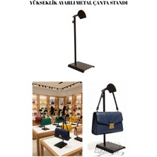 Normadia Ayarlanabilir Siyah Çanta Teşhir Standı, Mağaza ve Sergileme Ürünü