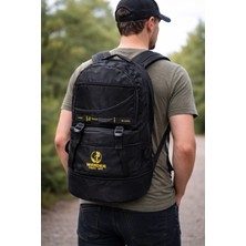 Körüklü Siyah Dağcı Sırt Çantası