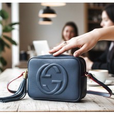 Hanımca Soho Disco Lacivert Bag %100 Hakiki Deri Bayan Çanta--Hayatınızı Taşıyın, Tarzınızı Sergileyin!