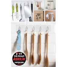 Normadia Şeffaf Uzun Askılık, Kolay Kurulum, Su Geçirmez, Mutfak ve Banyo Için