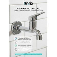 Rmix Krom Mix Aç Kapa Wc Musluk Batarya