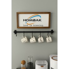 Normadia Duvara Monte 6 Kancalı Dekoratif Kaşıklık ve Kupa Askısı