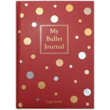 Tp My Bullet Journal Defter (Confetti Kırmızı)