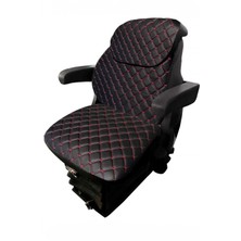 Özgürce Büyük Tip Kabinli Traktör Koltuk Kılıfı 3 Parça Vinlex Siyah