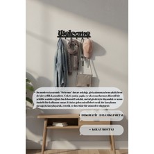 Normadia Metal Welcome Yazılı Duvar Askılığı, Şık ve Kullanışlı Antrenör Dekoru