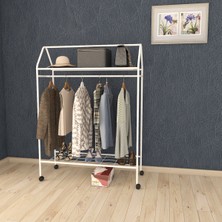 Normadia Ayaklı Tekerlekli Çok Amaçlı Duvara Monte Askılık Hanger