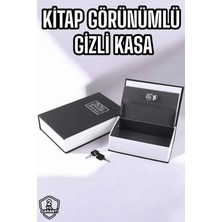 Tp Buğz Büyük Boy Anahtarlı Kitap Görünümlü Gizli Kasa Çelik Kasa Altın Kasası