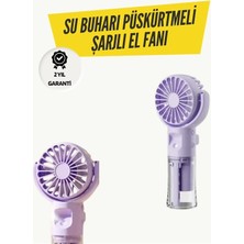 Tp Buğz Mini Masaüstü ve El Tipi Buğu Fanı – Su Depolu, Şarj Edilebilir, Nemlendirici Özellikli