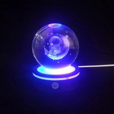 Tp Buğz Usb'li Astronot Tasarımlı Dönen Cam Küre