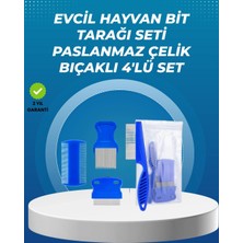 Tp Buğz Kedi, Köpek ve Küçük Hayvanlar Için 4 Parça Ergonomik Tarak Takımı