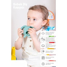 Tp Buğz Koyu Yeşil Bebek Silikon Diş Kaşıyıcı
