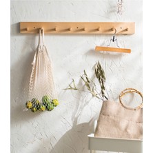 Normadia Doğal Ahşap Askılık - Dayanıklı ve Şık Duvar Asma Hizi